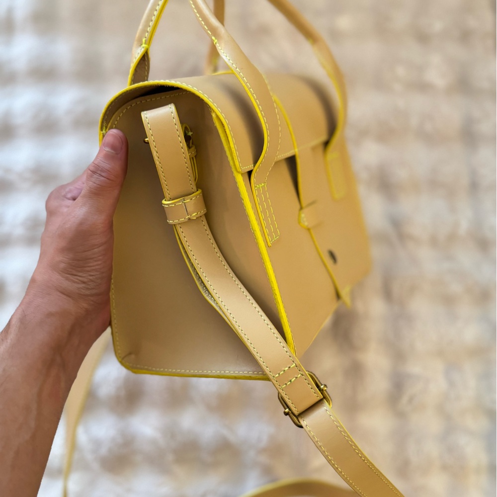Tan Leather Shoulder Bag - Picture 4 of 5